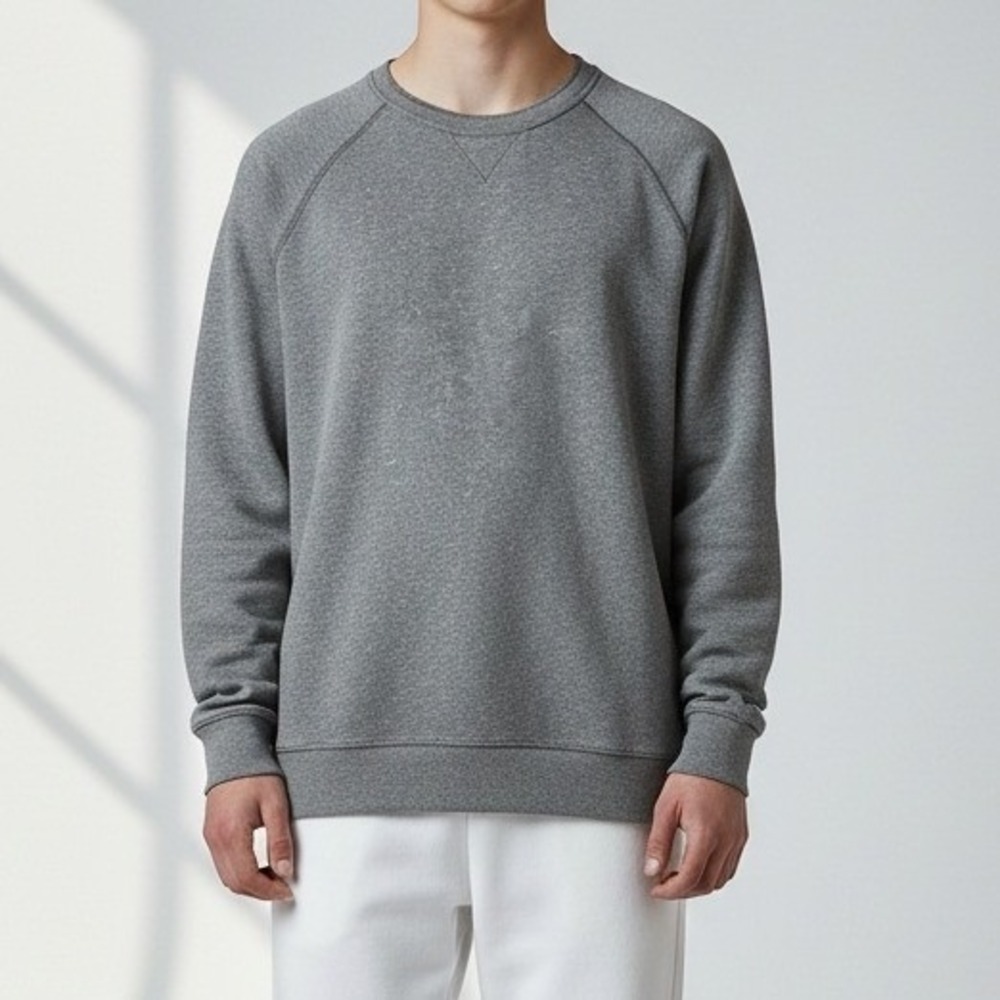 Gap Mens Gray Crewneck Long Sleeve Sweatshirt Pullover Casual Comfort Size L